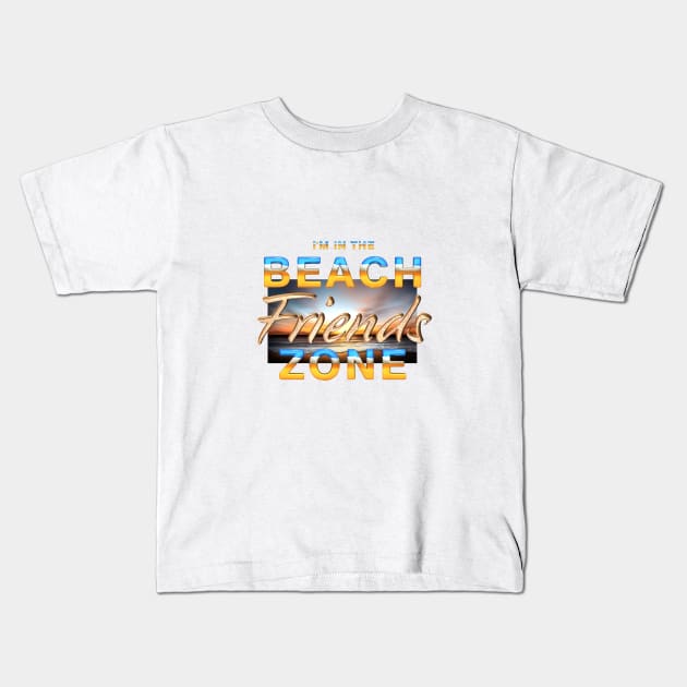 Beach Friends Zone Kids T-Shirt by teepossible